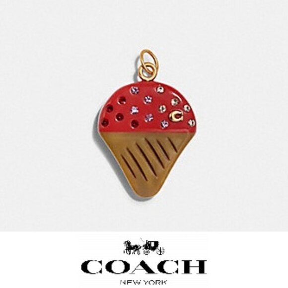 Coach Snow Cone Pendent Charm Resin Accented with Crystals Signature - Picture 2 of 7